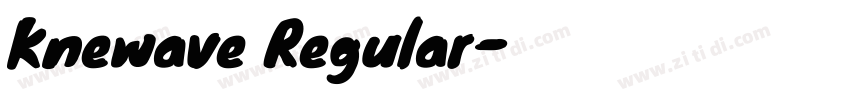 Knewave Regular字体转换